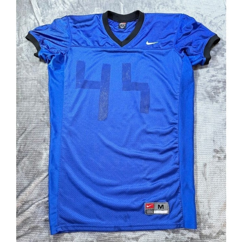 Vintage Nike Team Football Jersey Mens Medium Blue Number 44 Mesh Athletic